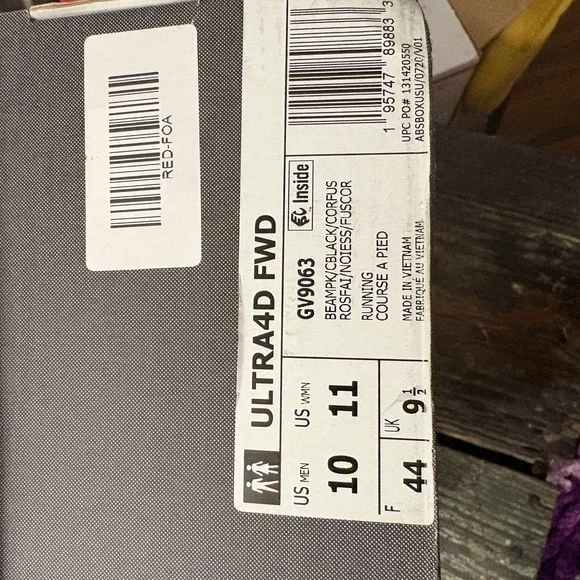 Adidas Ultra 4D Pink Black Women 11 Mens 10 100% Authentic - Picture 9 of 9